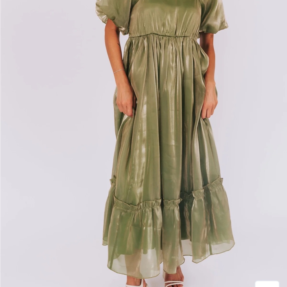 Elegant Green Maxi Dress